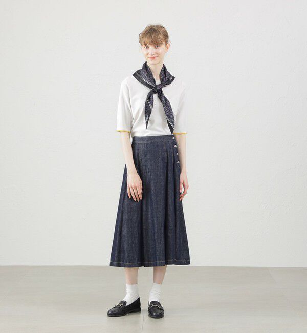 MACKINTOSH PHILOSOPHY「Snowblue Garden トライアングルスカーフ」|バンダナ・スカーフ|