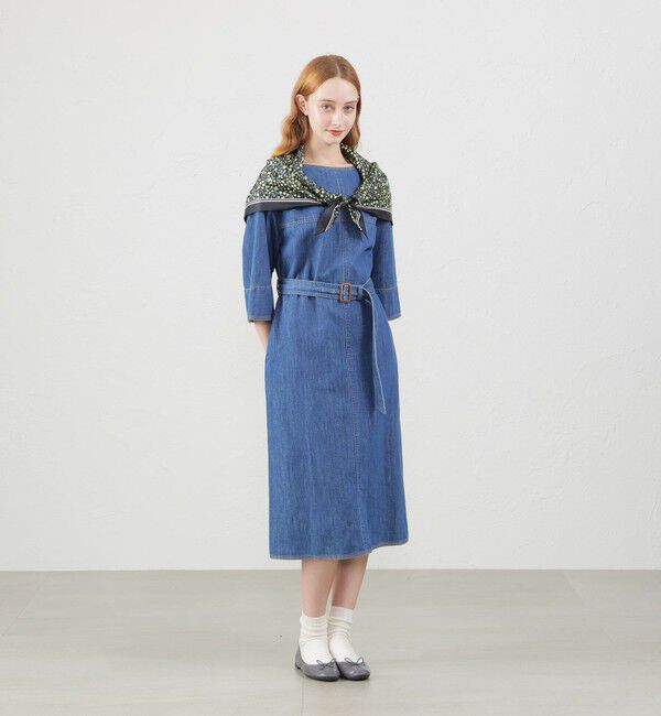 MACKINTOSH PHILOSOPHY「Snowblue Garden トライアングルスカーフ」|バンダナ・スカーフ|