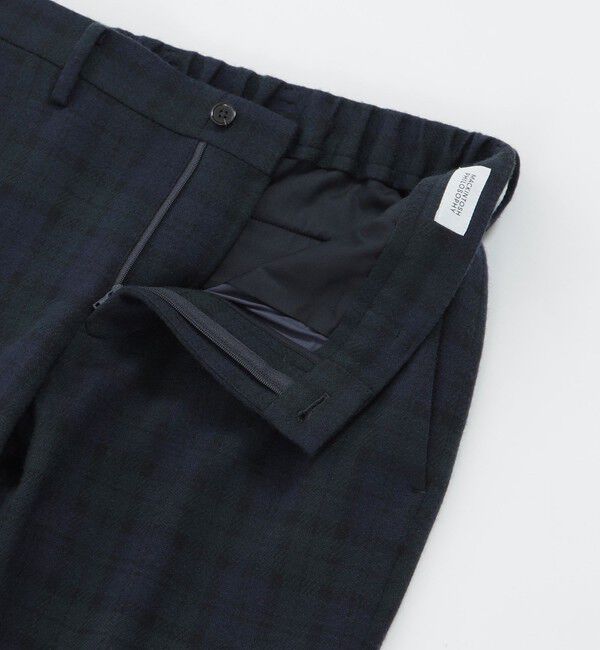 MACKINTOSH PHILOSOPHY「【WEB＆一部店舗限定】テーラードジャージー パンツ チェック/ツイルジャージー」|スラックス|