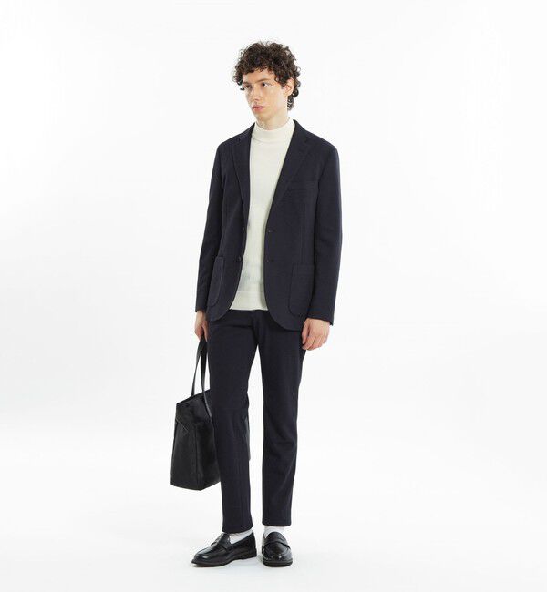 MACKINTOSH PHILOSOPHY「【WEB＆一部店舗限定】テーラードジャージー パンツ チェック/ツイルジャージー」|スラックス|