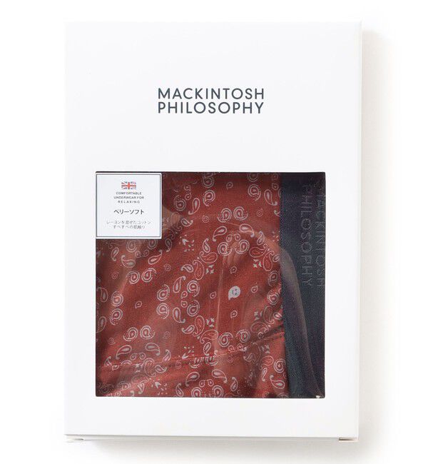 MACKINTOSH PHILOSOPHY「ゴースト＆ペイズリー ボクサーパンツ」|その他|レッド