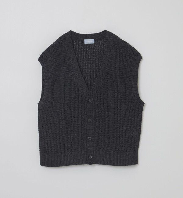 MACKINTOSH PHILOSOPHY「GREY LABEL ペーパーヤーンニットベスト」|ニット・セーター|ブラック