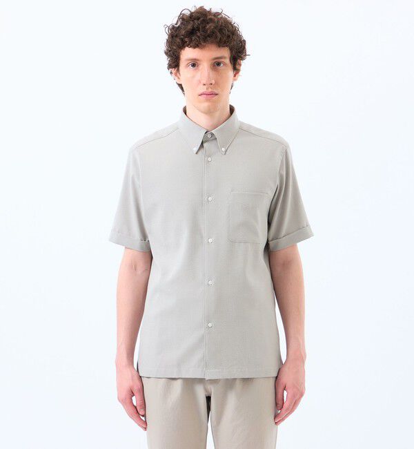 MACKINTOSH PHILOSOPHY「トロッター スクエアボタンダウンシャツ　サッカーストライプ」|シャツ・ブラウス|