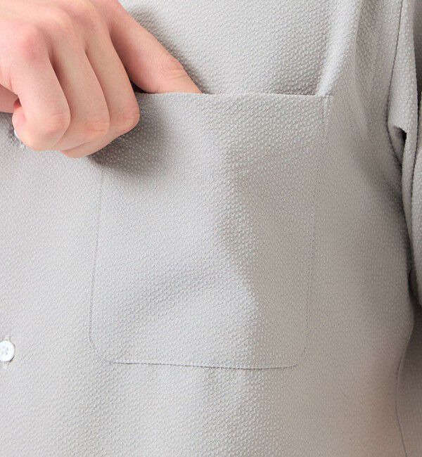 MACKINTOSH PHILOSOPHY「トロッター スクエアボタンダウンシャツ　サッカーストライプ」|シャツ・ブラウス|