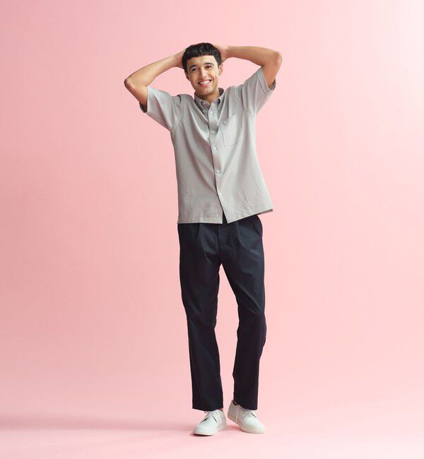 MACKINTOSH PHILOSOPHY「トロッター スクエアボタンダウンシャツ　サッカーストライプ」|シャツ・ブラウス|