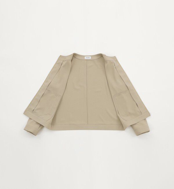 MACKINTOSH PHILOSOPHY「バックサテンノーカラージップジャケット」|ブルゾン・スタジャン|