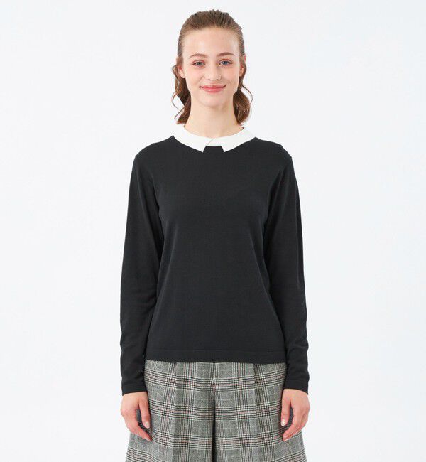 MACKINTOSH PHILOSOPHY「【Bicolor Knit Polo（バイカラーニットポロ）】ロングスリーブ」|ニット・セーター|