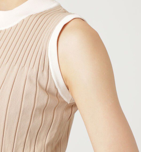  「【ドラマ着用商品】ストライプブロッキングニットドレス」|ワンピース|