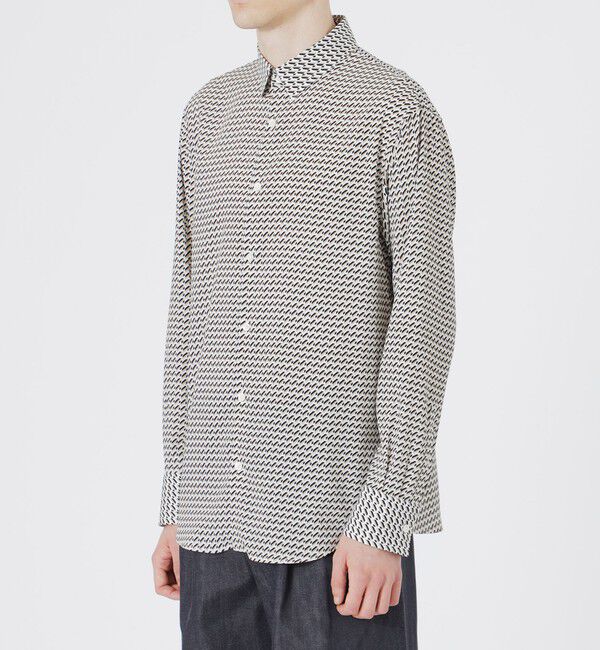  「レトロジオメトリックプリントシャツ」|シャツ・ブラウス|