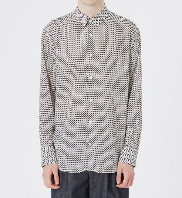  「レトロジオメトリックプリントシャツ」|シャツ・ブラウス|