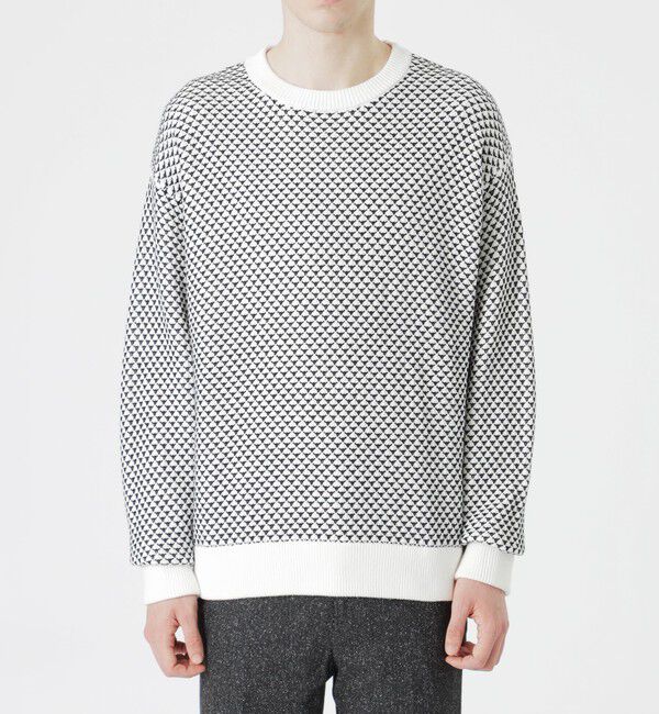  「ツイーディーステッチングプルオーバー」|ニット・セーター|