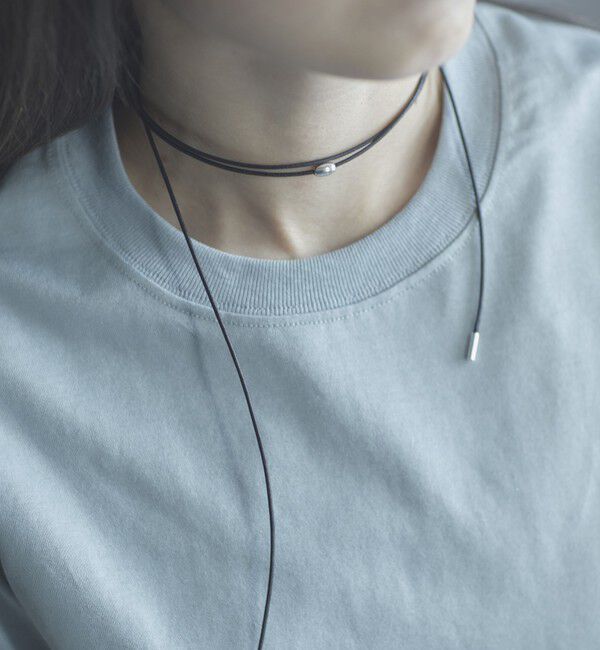  「シルバーコンビコードネックレス」|ネックレス|