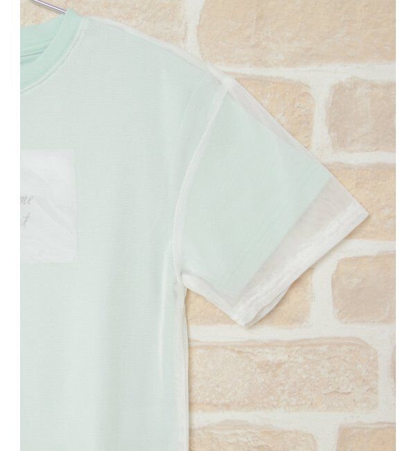 ikka kids「【キッズ】チュールレイヤードシアーT（120~160cm）」|Tシャツ・カットソー|