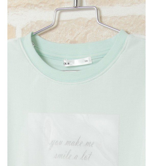 ikka kids「【キッズ】チュールレイヤードシアーT（120~160cm）」|Tシャツ・カットソー|