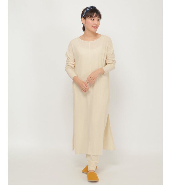 IKKA LOUNGE「サイドスリットロングワンピース」|ワンピース|