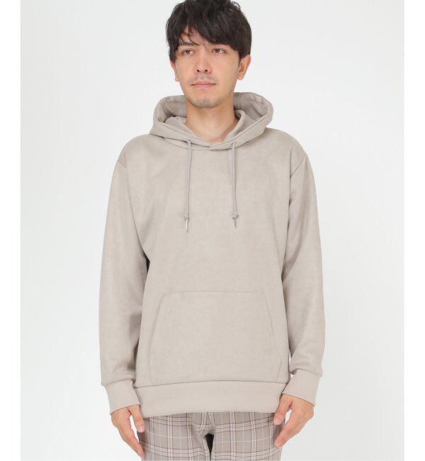 ikka「【抗菌防臭／吸水速乾】セイケツフェイクスエードプルパーカー【消臭】」|パーカー|