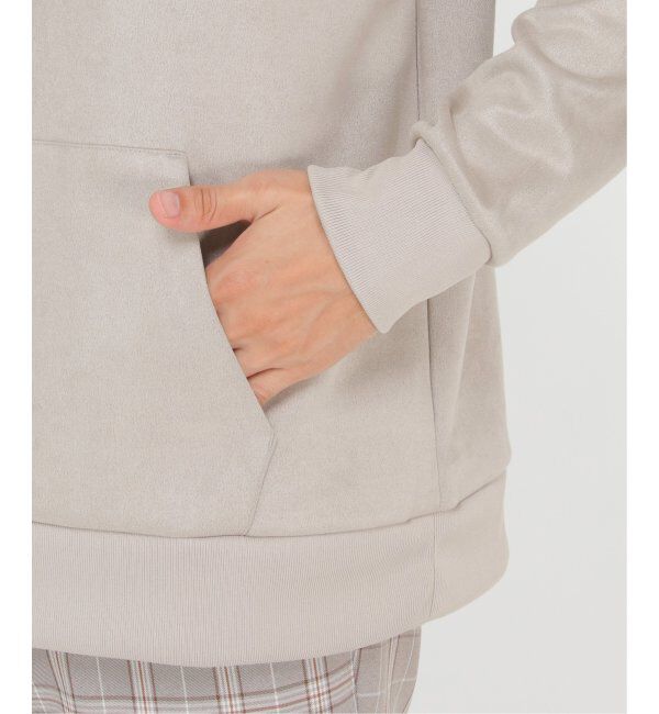 ikka「【抗菌防臭／吸水速乾】セイケツフェイクスエードプルパーカー【消臭】」|パーカー|