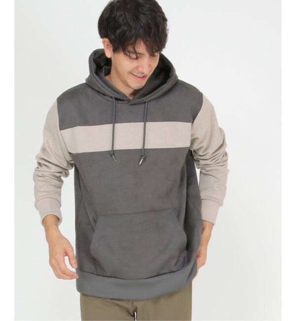 ikka「【抗菌防臭／吸水速乾】セイケツフェイクスエードプルパーカー【消臭】」|パーカー|チャコール