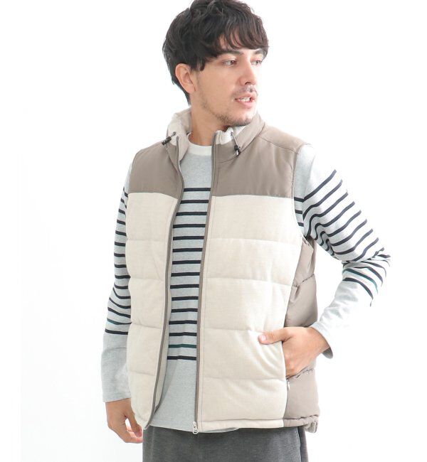 ikka「sorona コンビ中綿ベスト」|ダウンベスト・ベスト|