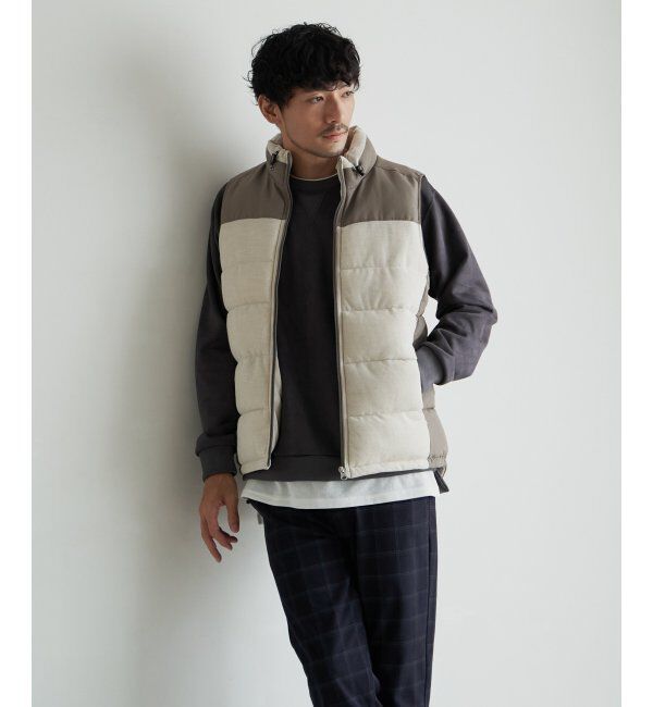 ikka「sorona コンビ中綿ベスト」|ダウンベスト・ベスト|