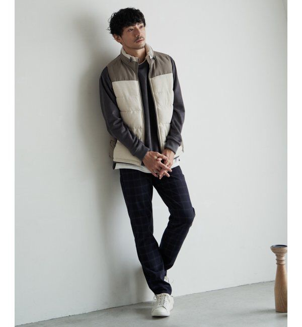 ikka「sorona コンビ中綿ベスト」|ダウンベスト・ベスト|