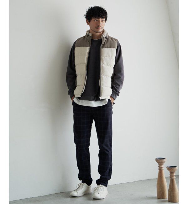 ikka「sorona コンビ中綿ベスト」|ダウンベスト・ベスト|