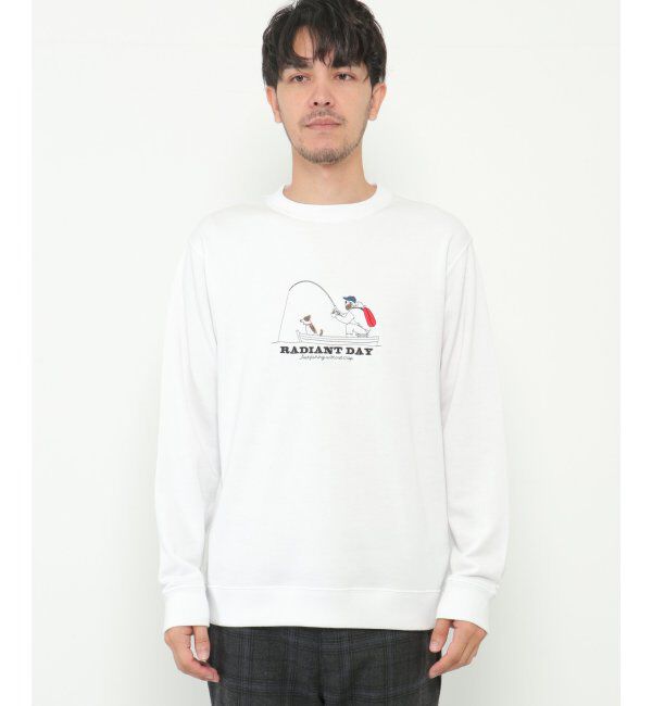 ikka「フィッシング刺繍トレーナー」|パーカー|