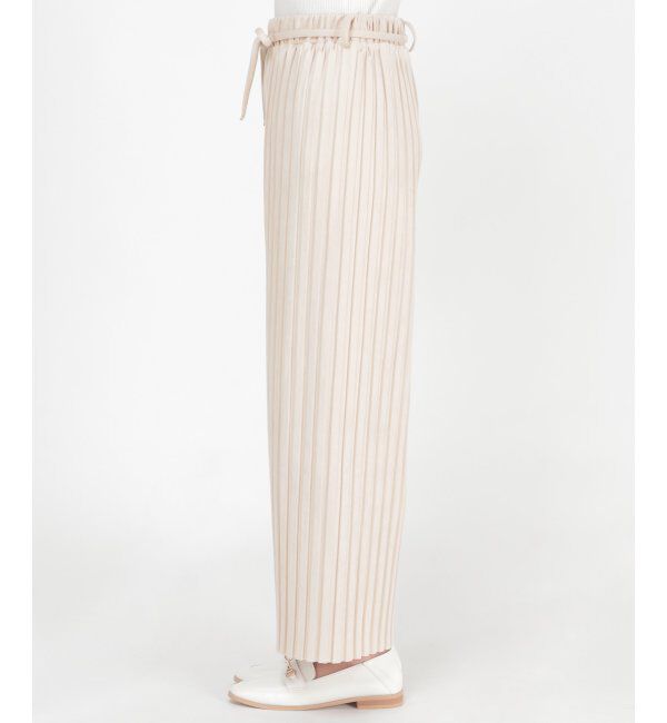 ikka「【雑誌 SPRiNG 11月号掲載】スエード調プリーツワイドパンツ」|その他|