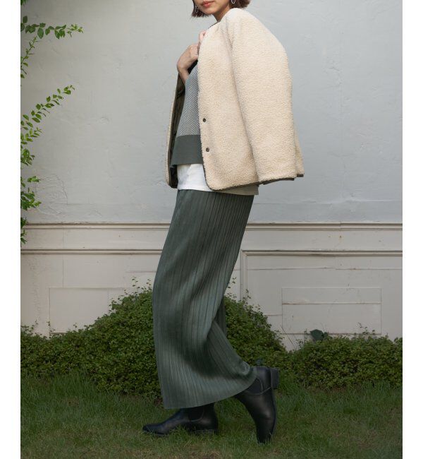 ikka「【雑誌 SPRiNG 11月号掲載】スエード調プリーツワイドパンツ」|その他|