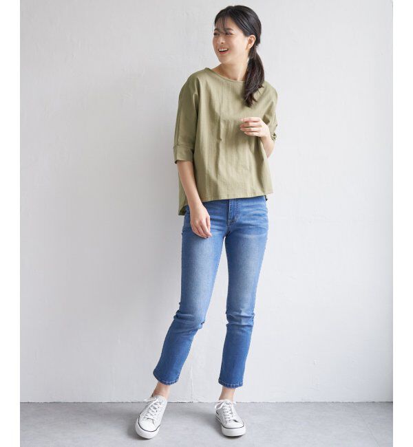 ikka「梨地ジョーゼットプルオーバー」|Tシャツ・カットソー|