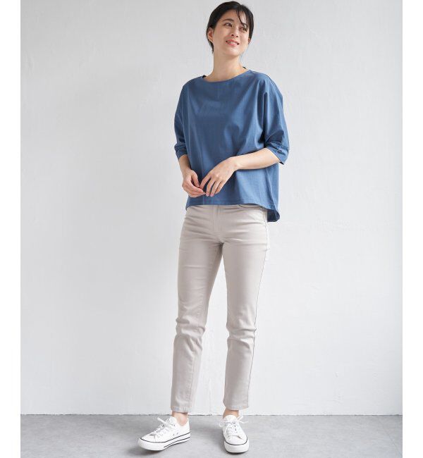 ikka「梨地ジョーゼットプルオーバー」|Tシャツ・カットソー|