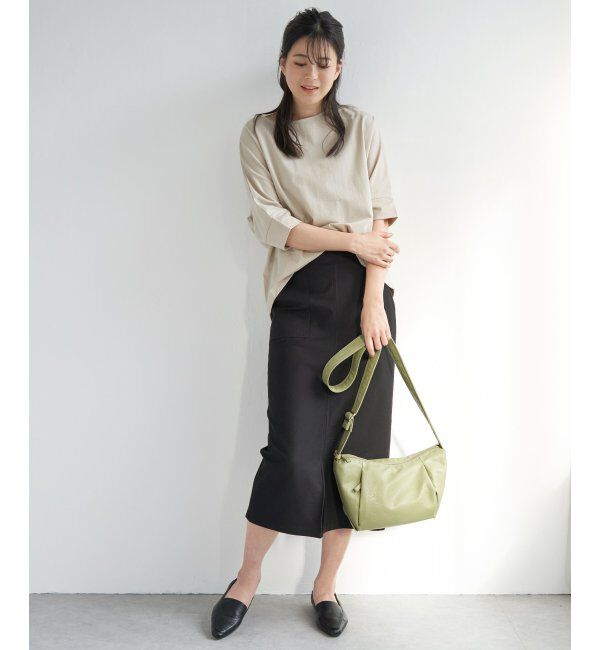 ikka「梨地ジョーゼットプルオーバー」|Tシャツ・カットソー|