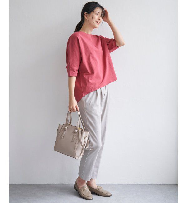 ikka「梨地ジョーゼットプルオーバー」|Tシャツ・カットソー|