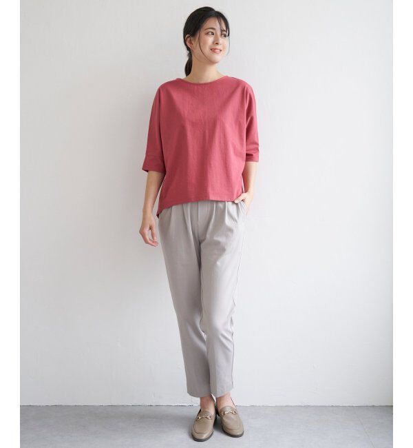 ikka「梨地ジョーゼットプルオーバー」|Tシャツ・カットソー|