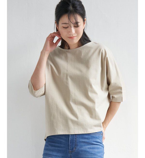 ikka「梨地ジョーゼットプルオーバー」|Tシャツ・カットソー|