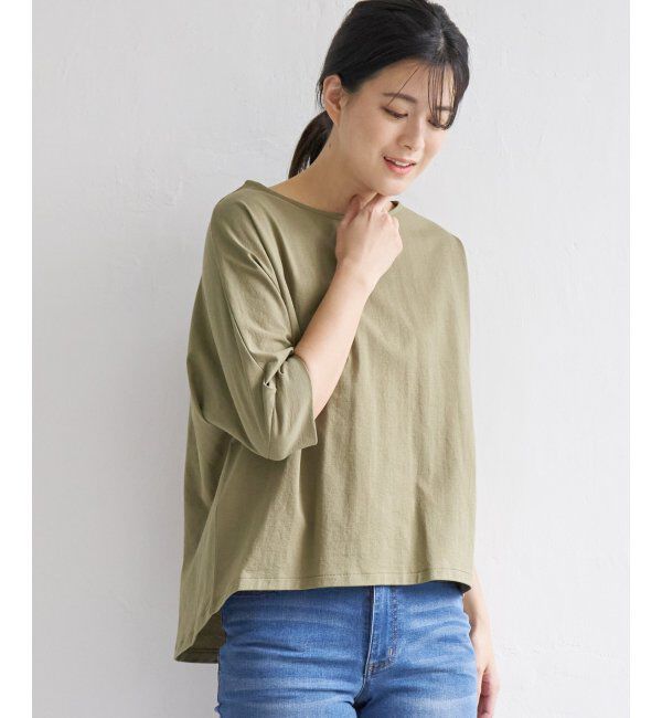 ikka「梨地ジョーゼットプルオーバー」|Tシャツ・カットソー|