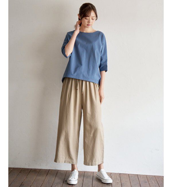 ikka「梨地ジョーゼットプルオーバー」|Tシャツ・カットソー|