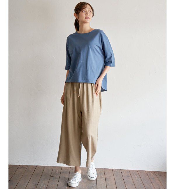 ikka「梨地ジョーゼットプルオーバー」|Tシャツ・カットソー|