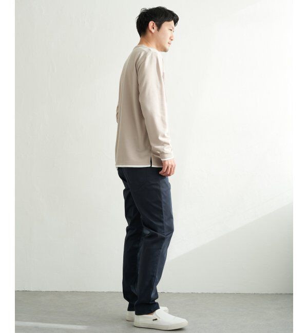 ikka「ミニ裏毛切り替えロンT」|Tシャツ・カットソー|