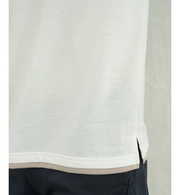 ikka「ミニ裏毛切り替えロンT」|Tシャツ・カットソー|