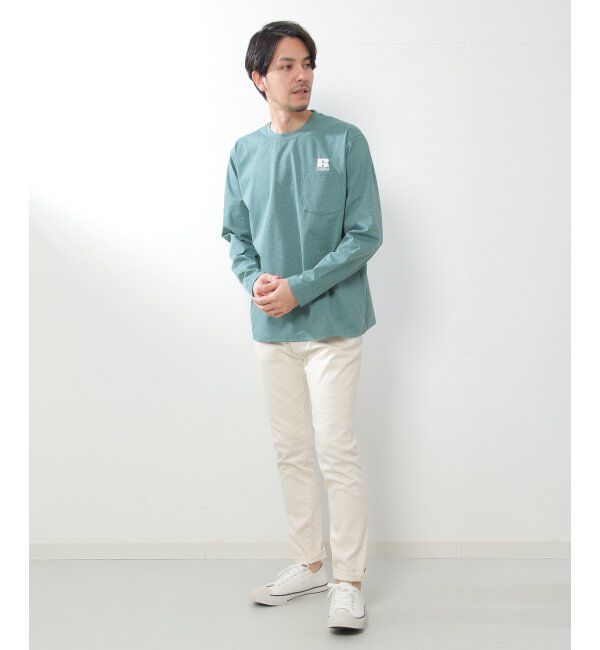 ikka「【吸水速乾】RUSSELL ATHLETIC ドライパワーロンT」|Tシャツ・カットソー|