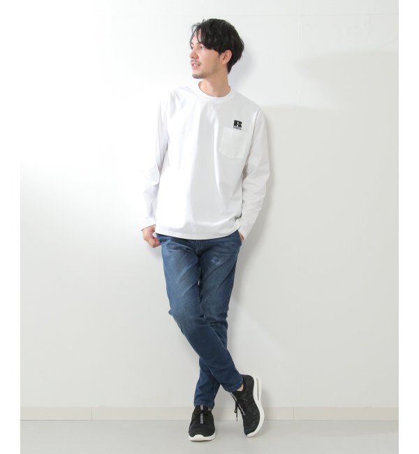 ikka「【吸水速乾】RUSSELL ATHLETIC ドライパワーロンT」|Tシャツ・カットソー|