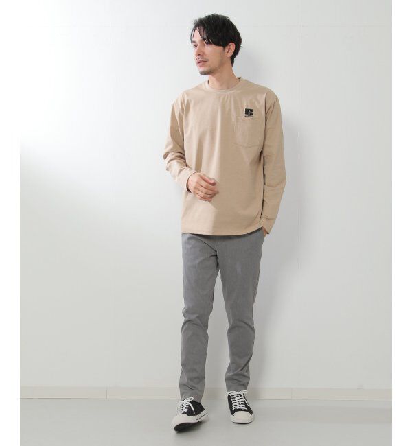 ikka「【吸水速乾】RUSSELL ATHLETIC ドライパワーロンT」|Tシャツ・カットソー|