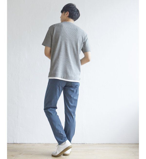 ikka「メランジワッフルフェイクTシャツ」|Tシャツ・カットソー|