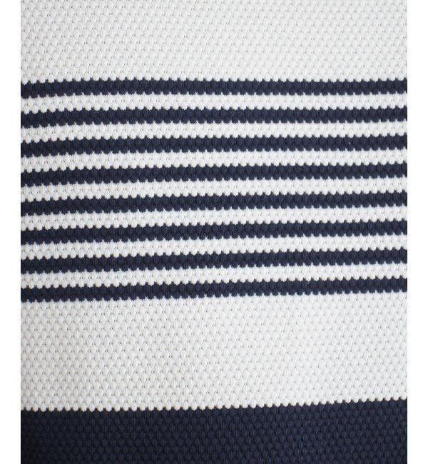 ikka「パイナップルパネルボーダーTシャツ」|Tシャツ・カットソー|