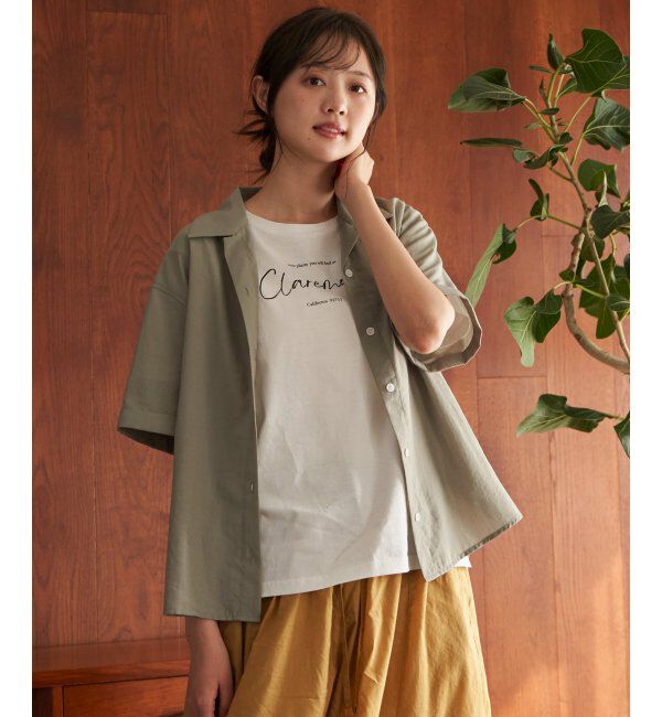 ikka「ロゴフォトプリントTシャツ」|Tシャツ・カットソー|