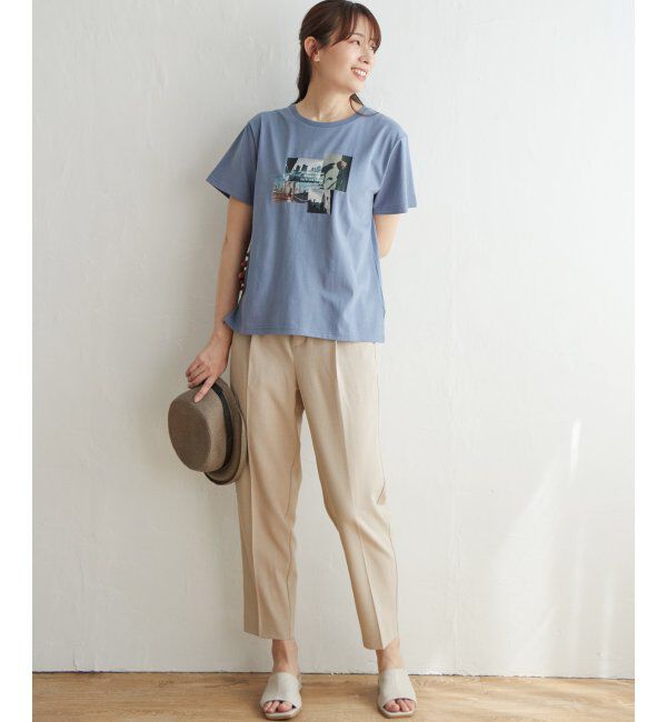 ikka「ロゴフォトプリントTシャツ」|Tシャツ・カットソー|