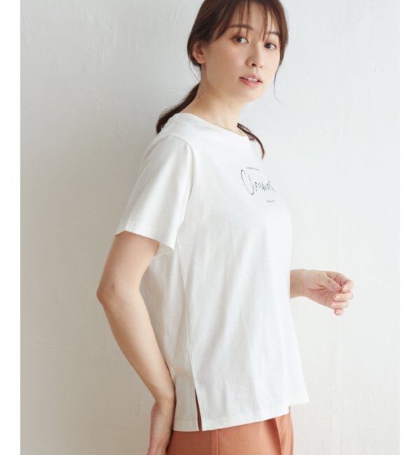 ikka「ロゴフォトプリントTシャツ」|Tシャツ・カットソー|
