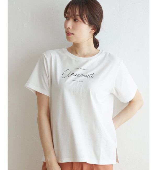 ikka「ロゴフォトプリントTシャツ」|Tシャツ・カットソー|