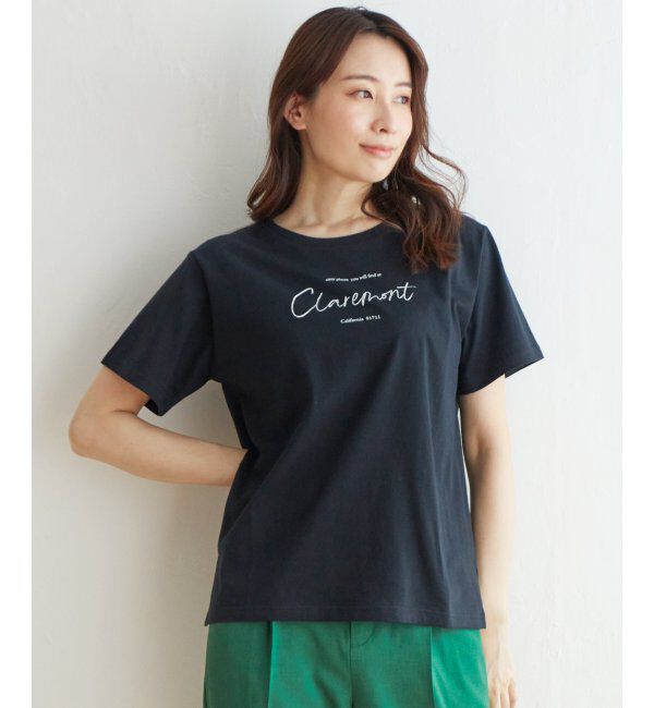 ikka「ロゴフォトプリントTシャツ」|Tシャツ・カットソー|ブラック